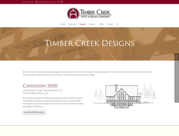 Timber Creek Designs Page